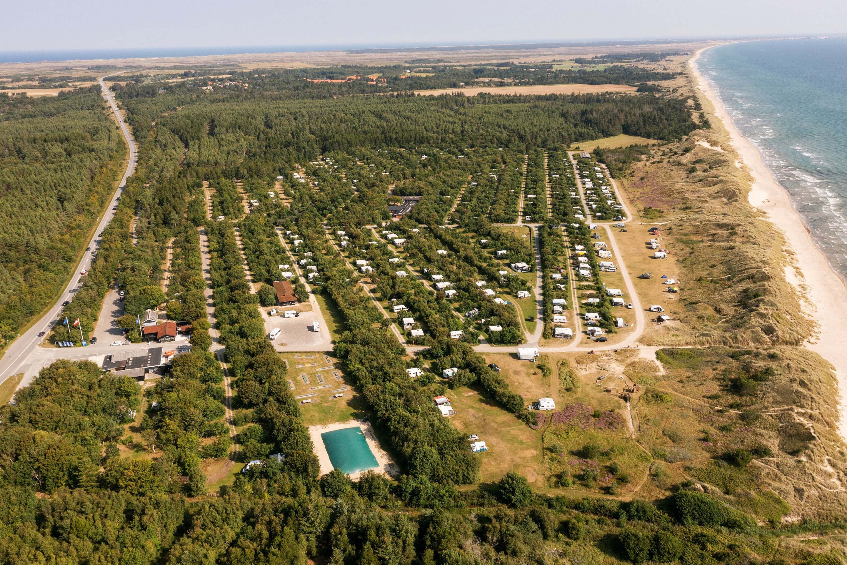 Skagen Sydstrand Camping Skagen Pladsen Drone7