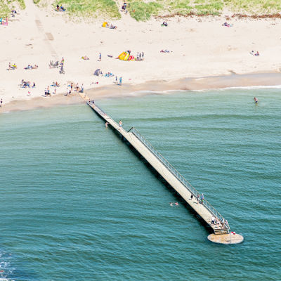 Vejers Strand Camping Hvidbjerg Strand Camping Badestrand Badebro