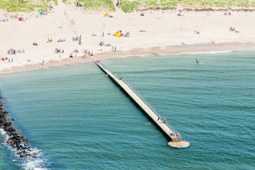 Vejers Strand Camping Hvidbjerg Strand Camping Badestrand Badebro