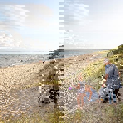 Skagen Sydstrand Camping Skagen Strand Aegtepar Solnedgang