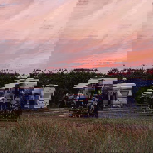 Skagen Sydstrand Camping Skagen Pladsen Solnedgang