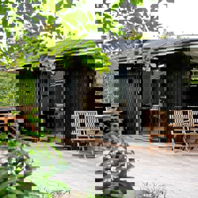 Skagen Sydstrand Camping Skagen Glamping Lodge Terrasse